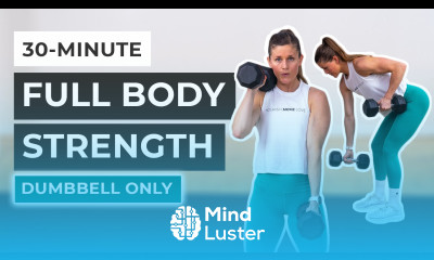 30 Minute Full Body Dumbbell Workout Strength Power and Abs