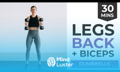 30 Minute Legs Back and Biceps Workout Strength Cardio Pyramid