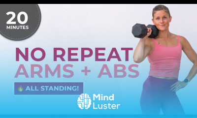 20 Minute Standing Arms and Abs Workout No Repeats All Standing