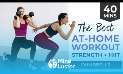 Intense 40 Minute Full Body HIIT Strength HIIT with Dumbbells