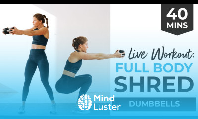 40 Minute Full Body SHRED Strength Conditioning Workout with Dumbbells