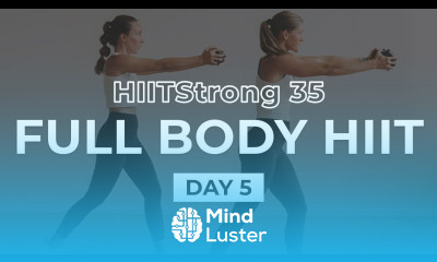 35 Minute FULL BODY HIIT Workout with Dumbbells HIITStrong 35 Day 5