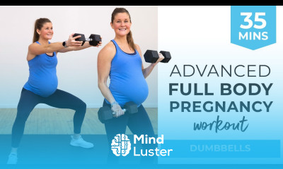 35 Minute ADVANCED Pregnancy Workout Strength Cardio Safe for ALL Trimesters