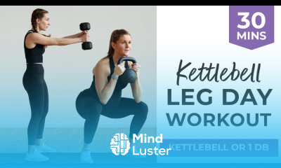 30 Minute Kettlebell LEG WORKOUT Advanced Exercises with Pregnancy Modifications