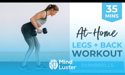 35 Minute Legs and Back Workout Dumbbell Strength Cardio Workout