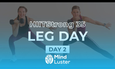 35 Minute LEG DAY At Home Base Build Power HIITStrong 35 Day 2