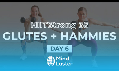 35 Minute GLUTE and HAMSTRING Workout At Home Dumbbells ONLY HIITStrong 35 Day 6