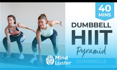 40 Minute Dumbbell HIIT Workout At Home Intense Full Body Pyramid Workout