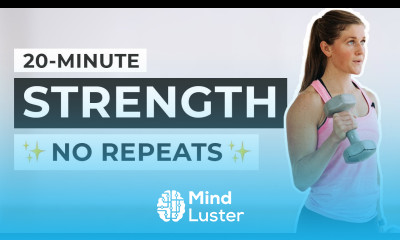 20 Minute NO REPEAT Full Body Workout With Weights No Jumping