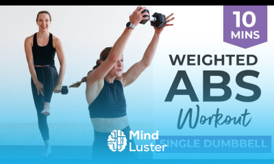 Intense 10 Minute Weighted Abs Workout One Dumbbell Beginner Mods Included