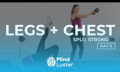 35 Minute Legs Chest Workout with Dumbbells SplitStrong 35 DAY 6 
