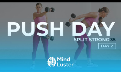 35 Minute PUSH Workout Chest Shoulders Triceps Cardio SplitStrong 35 DAY 2 