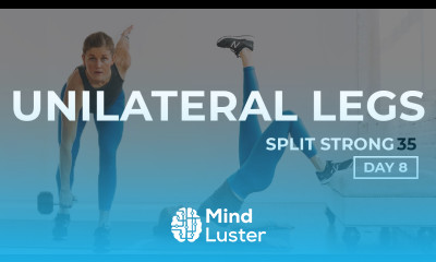 35 Minute Unilateral Leg Workout with Dumbbells SplitStrong 35 DAY 8 