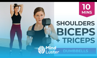 10 Minute Dumbbell Arms Shoulders Biceps and Triceps Strength Workout