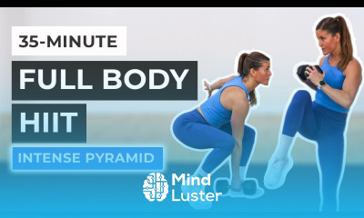 35 Minute Full Body Dumbbell HIIT Workout Intense Pyramid