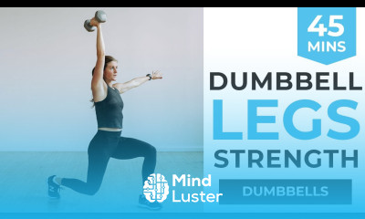 45 Minute LEG DAY Workout for Women At Home Dumbbell Workout that Burns 500 Calories 