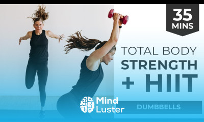 35 Minute INTENSE Full Body Strength HIIT Home Workout Dumbbells