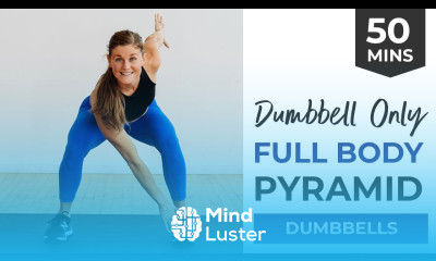 50 Minute Full Body PYRAMID Workout Intense Dumbbell HIIT