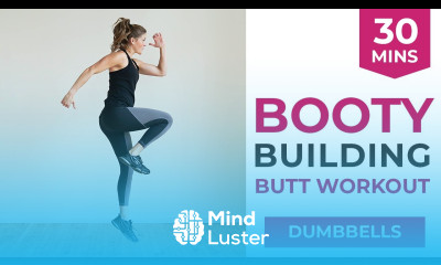 30 Minute BOOTY BUILDING Workout The 6 BEST Glute Exercises At Home Dumbbells