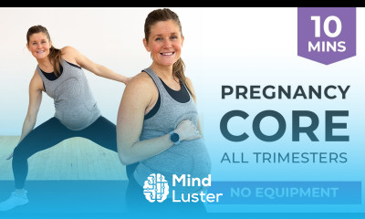 10 Minute Pregnancy Abs Workout Safe For ALL Trimesters No Equipment