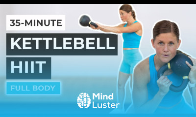 35 Minute Kettlebell HIIT Workout Beginner Advanced Options