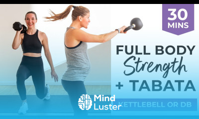 LIVE 30 Minute ADVANCED Kettlebell HIIT Workout Modifications Offered