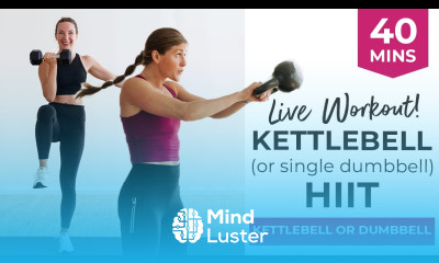 40 Minute Full Body Kettlebell Workout with Modifications One KB or Single Dumbbell