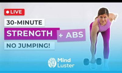 Live 30 Minute Full Body Strength and Abs No Jumping