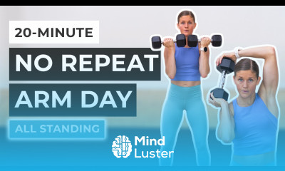 20 Minute Upper Body Dumbbell Workout All Standing No Repeats