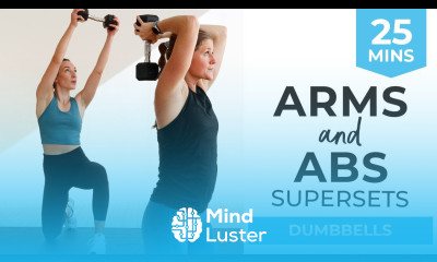 Learn 25 Minute Arms Abs Workout With Weights SUPERSETS - Mind Luster