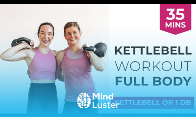 35 Minute FULL BODY Kettlebell Workout Circuits Modifications Offered