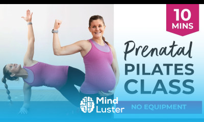 10 Minute Prenatal Pilates Workout No Equipment Safe for ALL Trimesters