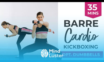 30 Minute Cardio Barre KICKBOXING Workout Optional Light Dumbbells