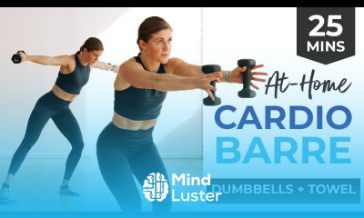25 Minute Cardio Barre Workout with Sliders Gliders or Towels