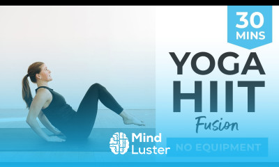 30 Minute HIIT Power Yoga Fusion Workout Total Body Sculpt with No Equipment