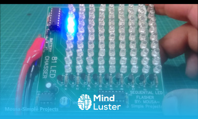 81 LED Chaser using double 4017 PCBWay