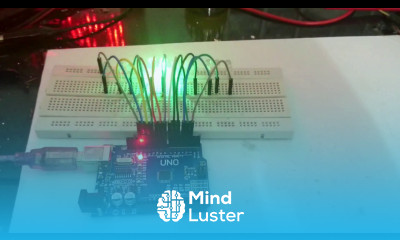 LED chaser using arduino and 12 LEDs with code