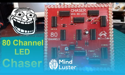 LED Chaser with 80 channels How to cascade 4017 ICs together