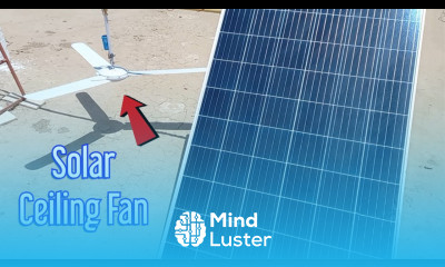 How to make a DC Ceiling Fan with Solar Panel solar ac dc ceiling fan