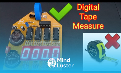 How to Make Electronic Digital Tape Measure DIY Digital Rolling Ruler