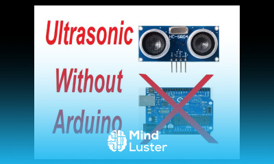 Ultrasonic distance level meter without arduino microcontroller