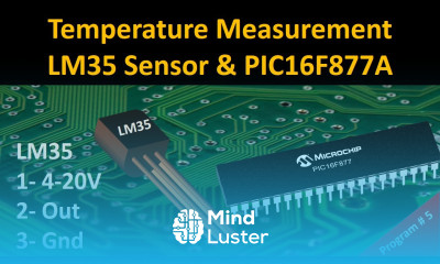 LM35 Temperature Sensor with PIC16F877A Digital Thermometer