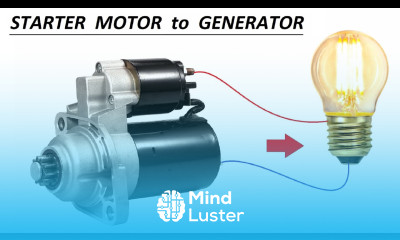 12V 100A Bike Starter DC Motor as High Current Generator HINDI
