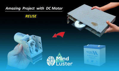 Amazing Project with 12v DC Motor UPS Battery