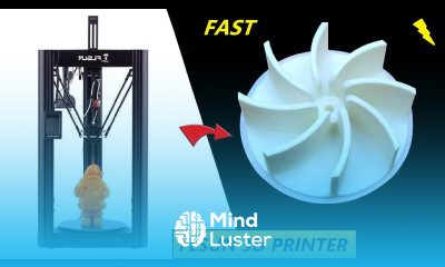 Woohoo Fast FLSUN SR Racer 3D Printer Turbine Printing Test Review
