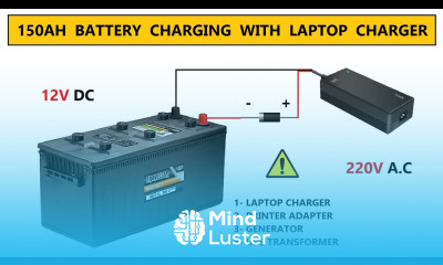 12 Volt Power Supply for 150Ah Battery Charger using Laptop Charger 220v AC to 12v DC