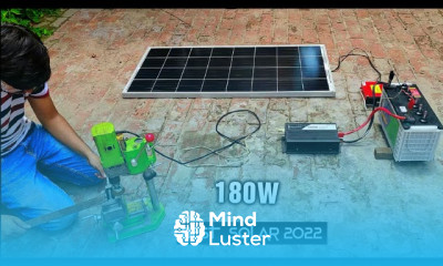 12V 180W Solar Panel System Battery for 220V AC Load DIY