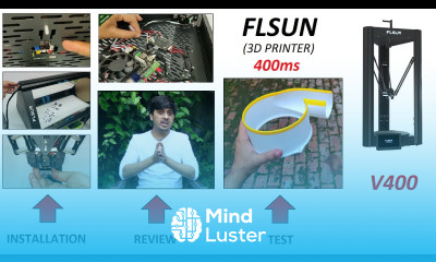 FLSUN V400 3D Printer Unboxing Assembling Test Review