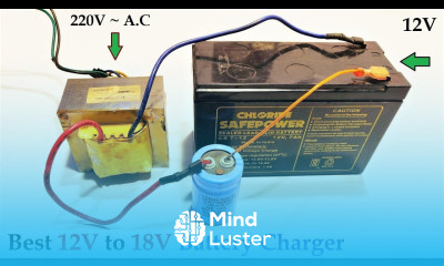 12v to 18v DC from 220v AC Converter for Battery Charger Amazing Idea DIY