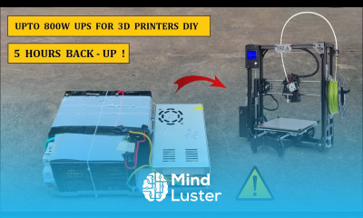 Make 110v 220v to 24v UPS for 3D Printer DIY 5 MORE HOURS IN POWER OUTAGE